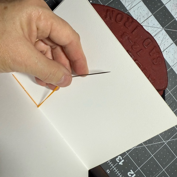 CUSTOM Made To Order Coptic Bound Art Journal. Cloth covered journal. - Picture 6 of 8